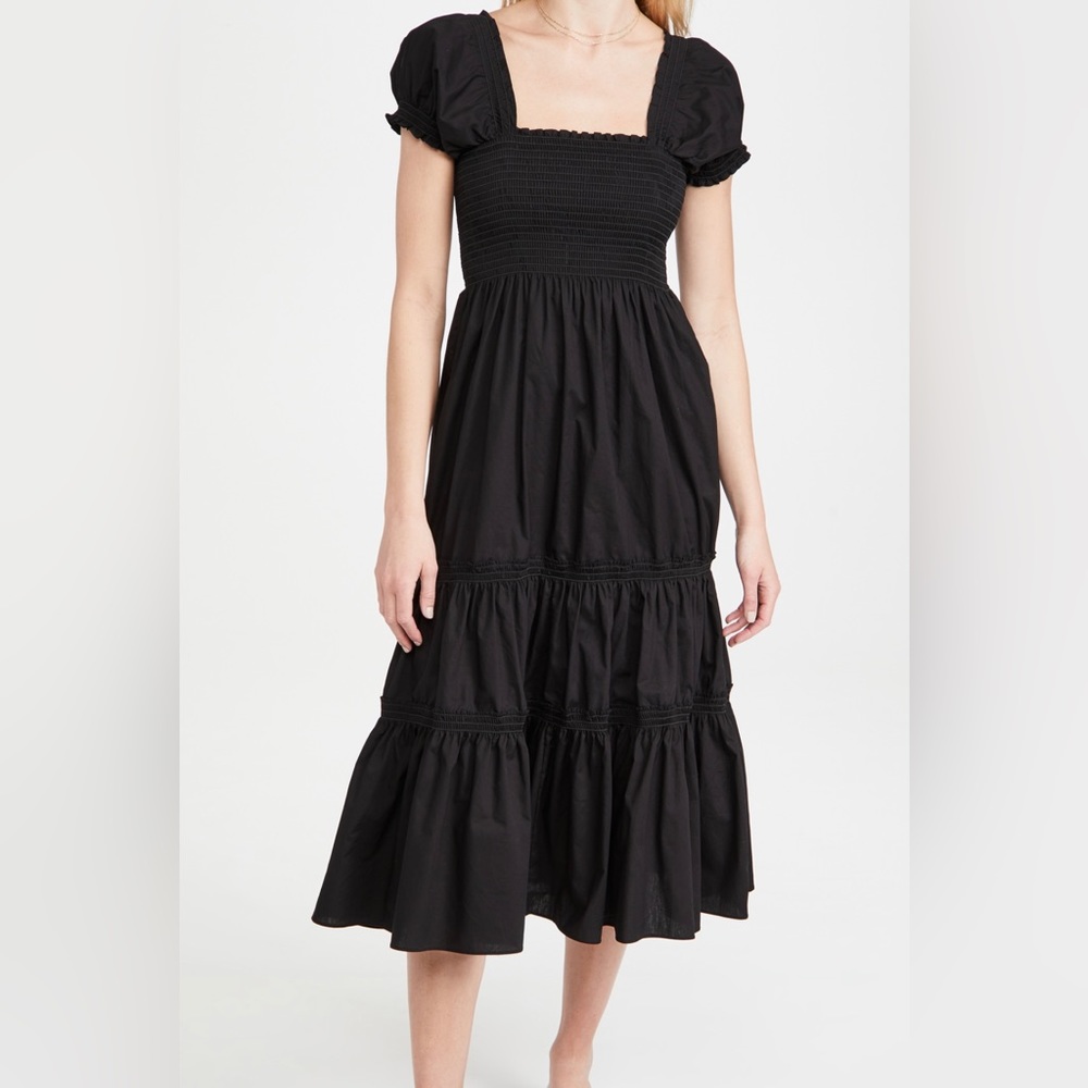 o.p.t. Square Neck Smocked Maxi Dress